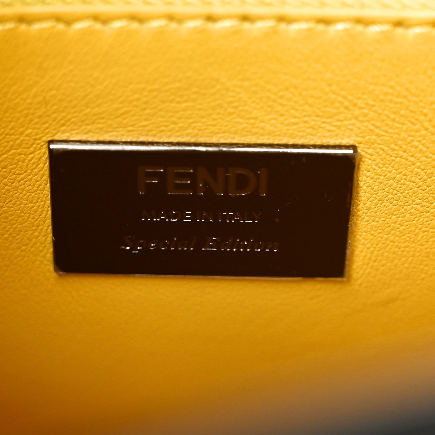 Nappa FF Mini Peekaboo Iconic Satchel Black Sunflower