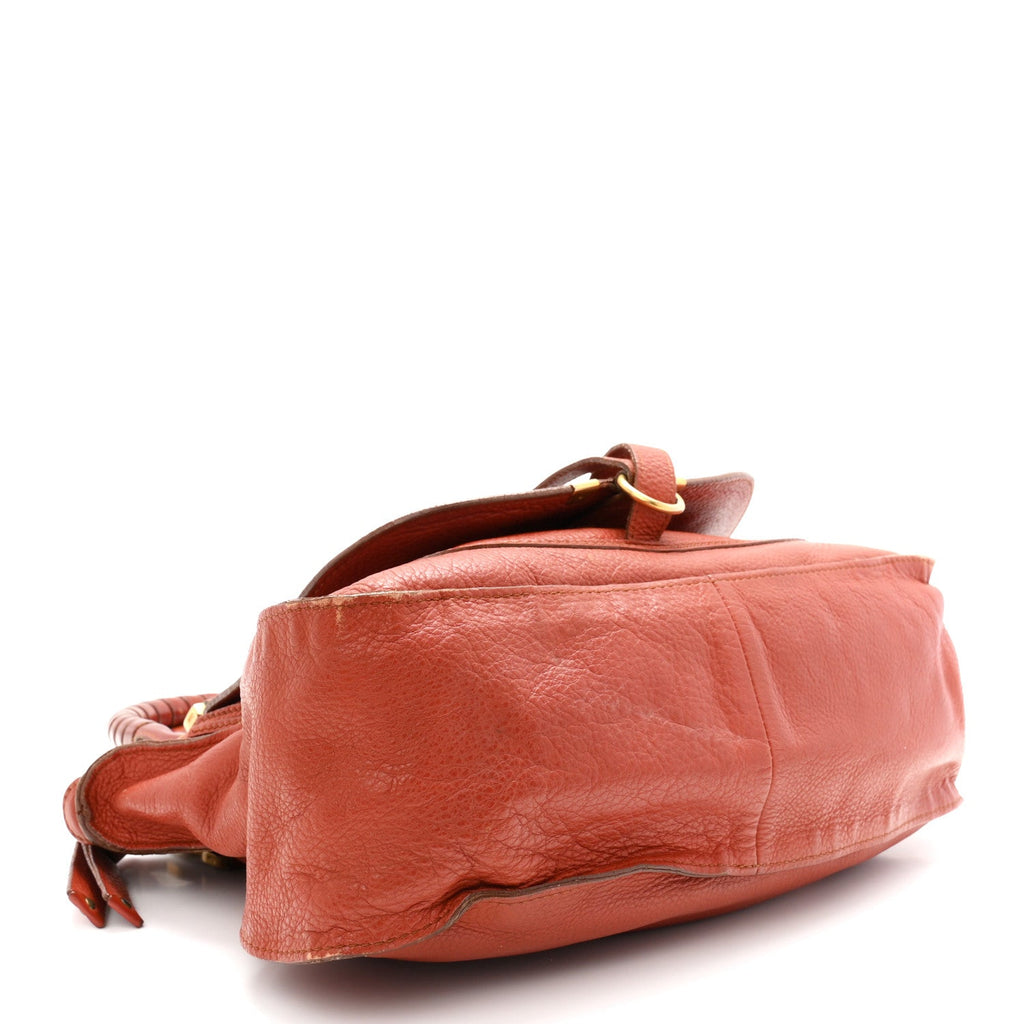 Calfskin Medium Marcie Satchel Brown Delight