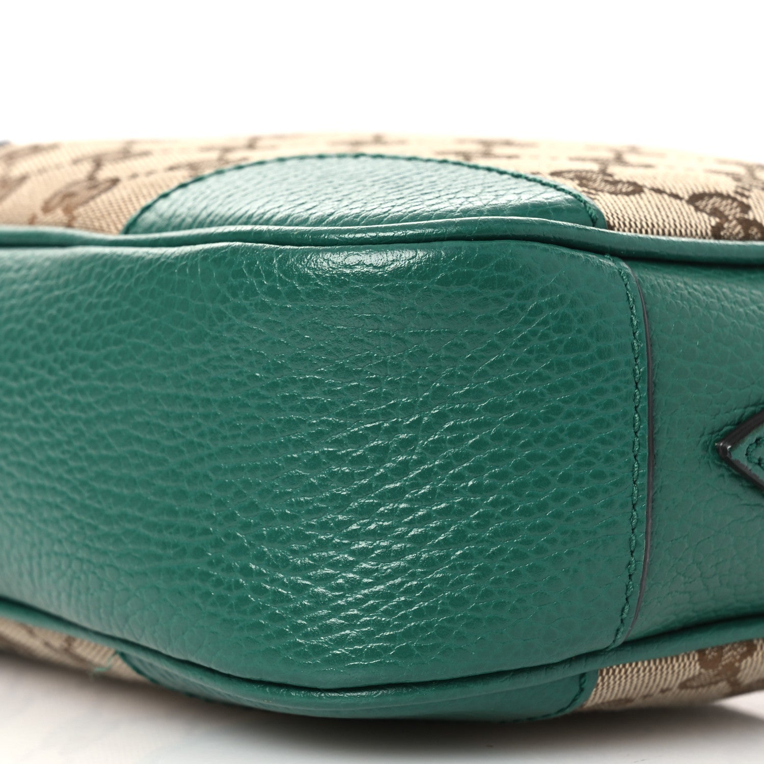 Monogram Dollar Calfskin Mini Bree Messenger Bag Beige Ebony Emerald
