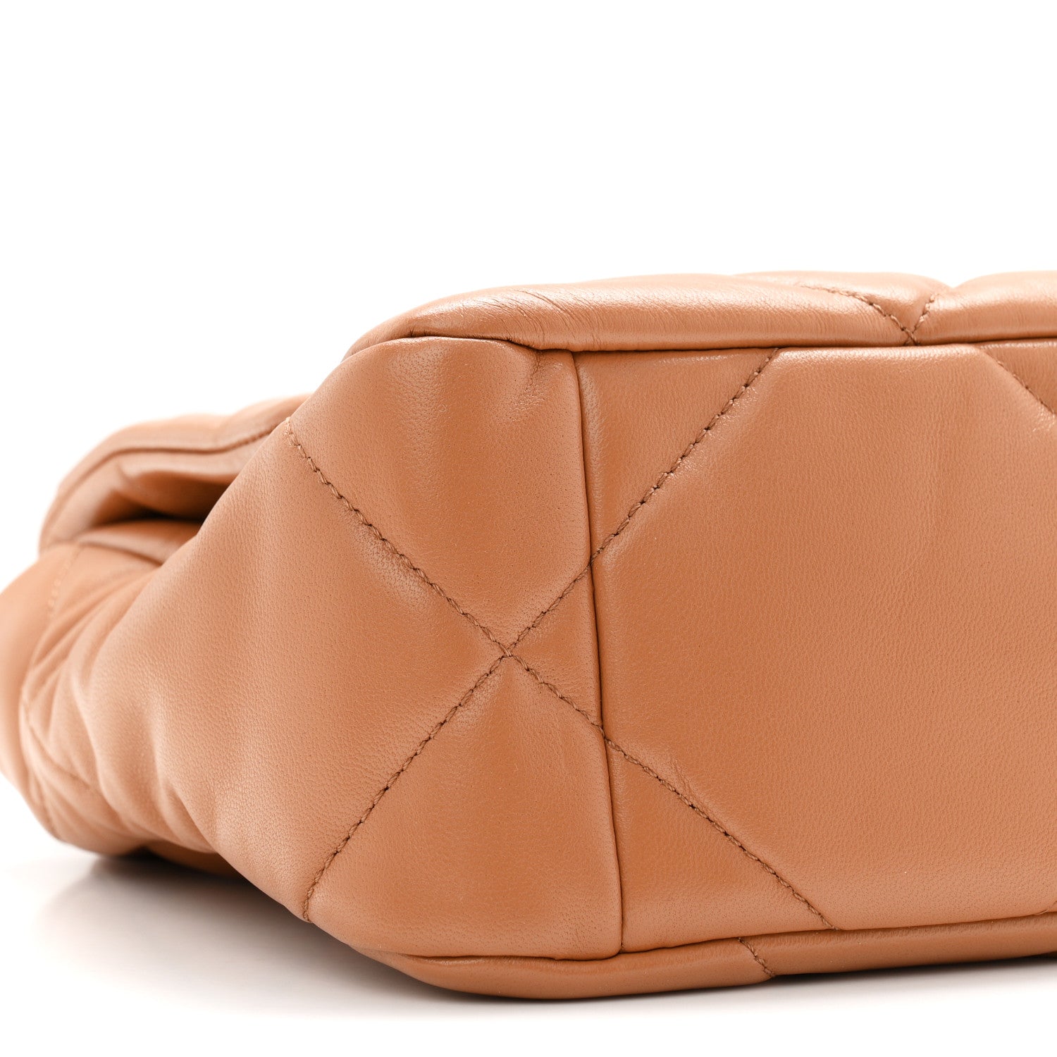 Lambskin Quilted Medium Chanel 19 Flap Brown