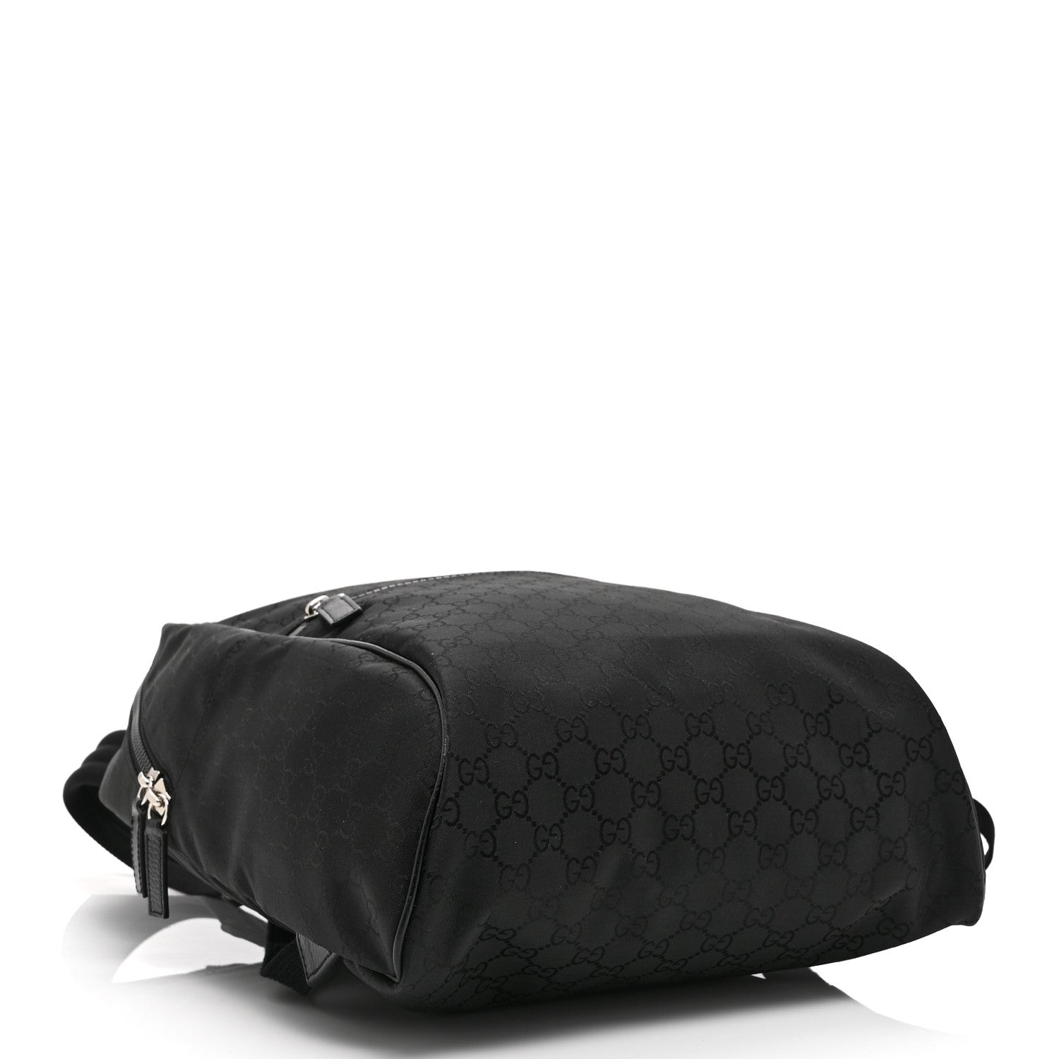 Nylon Monogram Slim Backpack Black