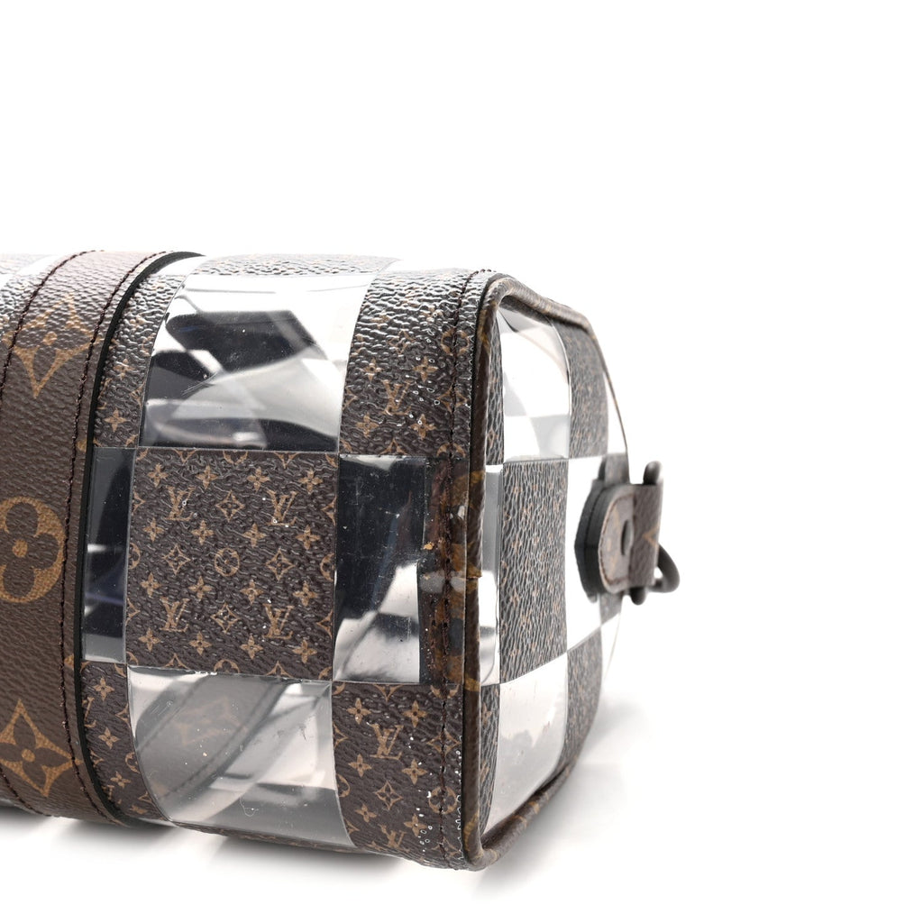 PVC Monogram Chess Keepall Bandouliere 25