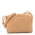 Nappa Intrecciato Mini Loop Camera Bag Almond