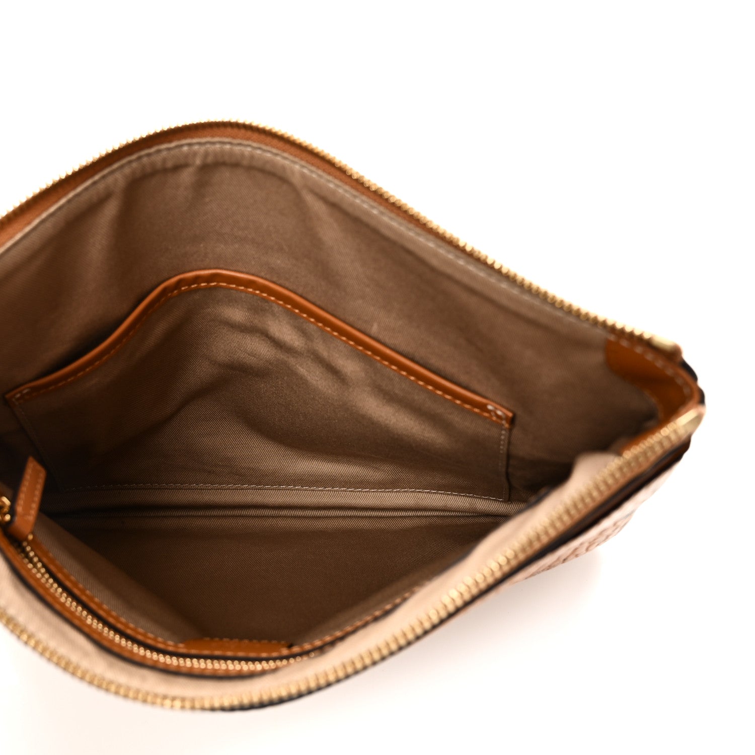 Visetos Medium Crossbody Pouch Cognac