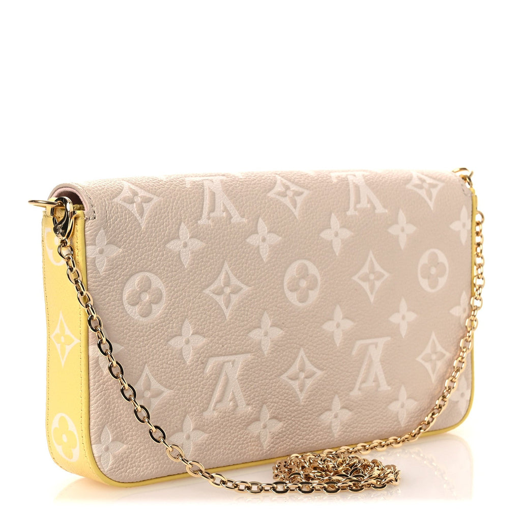 Empreinte Spring in the City Felicie Pochette Chain Wallet Pink Beige Yellow