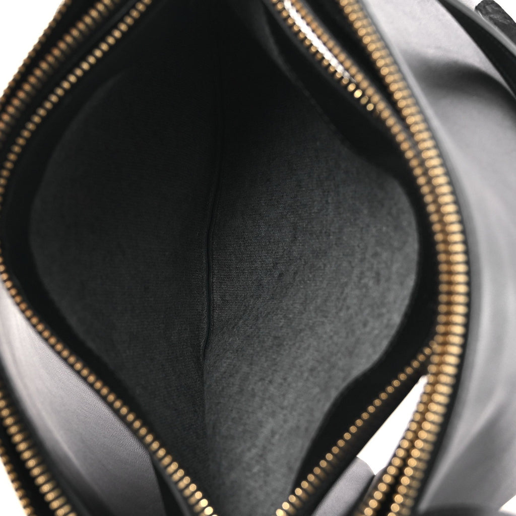 Lambskin Large Trio Crossbody Bag Black