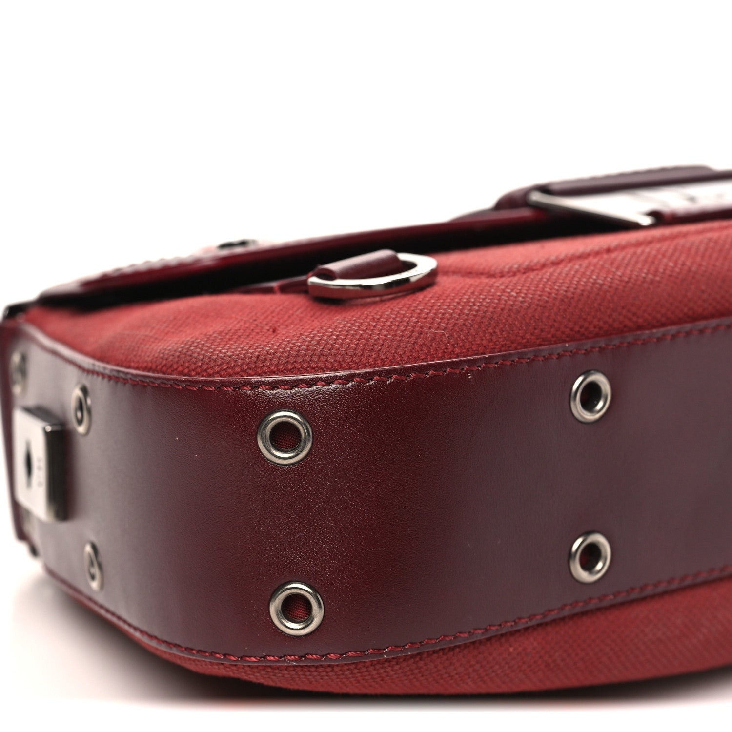 Canvas Calfskin Street Chic Columbus Ave Burgundy