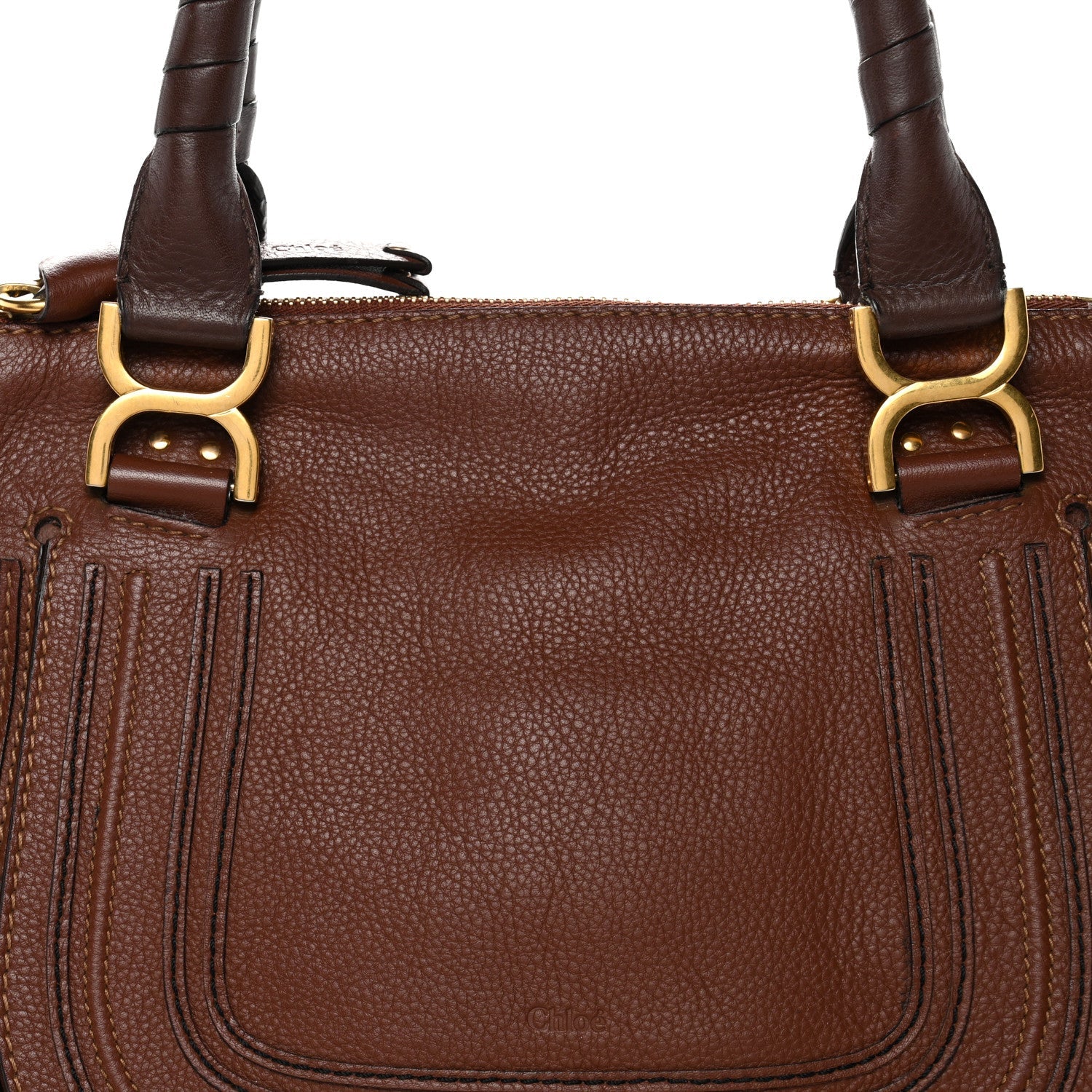 Calfskin Medium Marcie Satchel Ebony