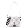 Calfskin Figures of Speech Binder Clip Bag White Beige
