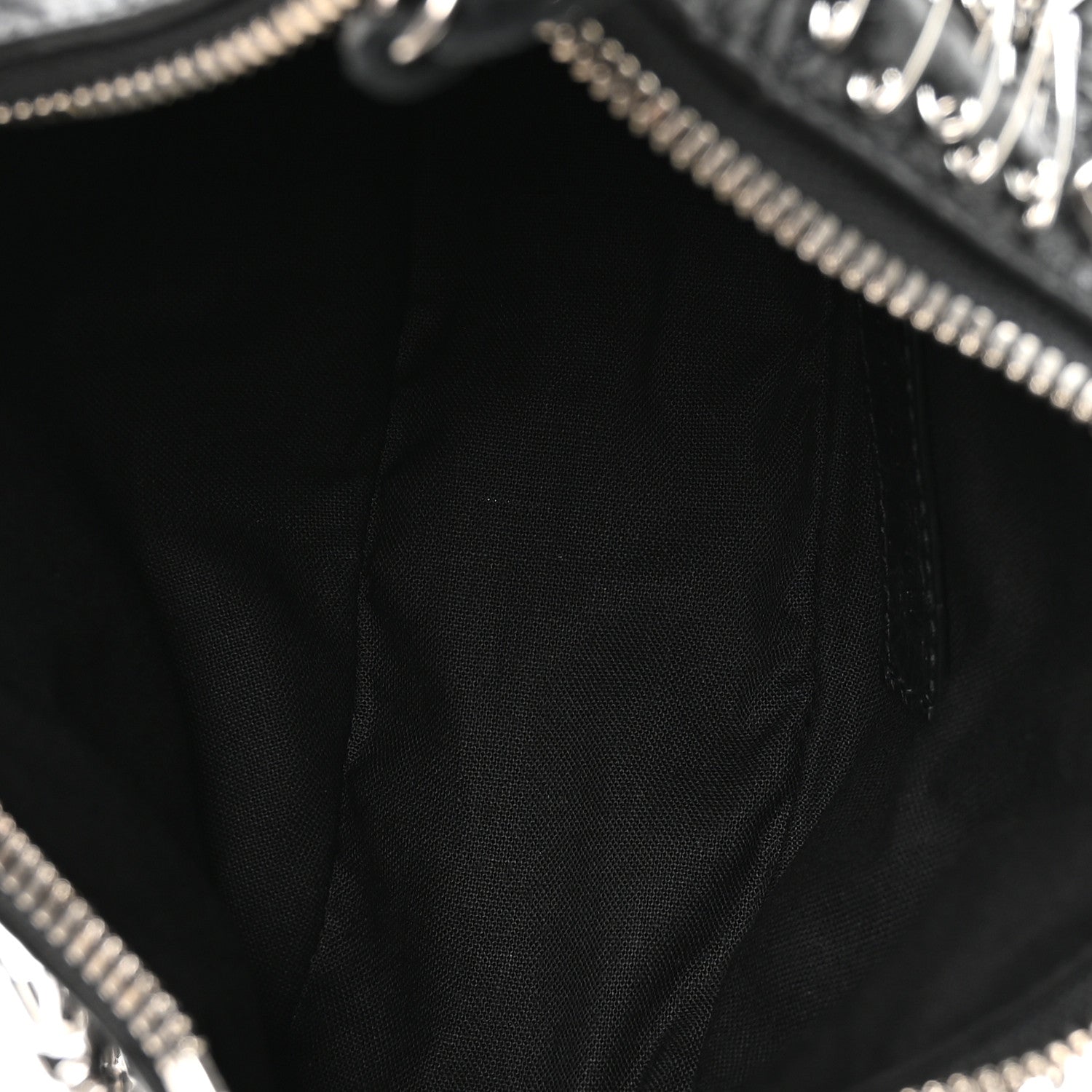 Agneau Arena Safety Pin Le Cagole Shoulder Bag XS Black