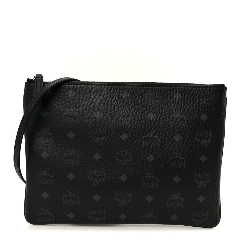 Visetos Medium Crossbody Pouch Black