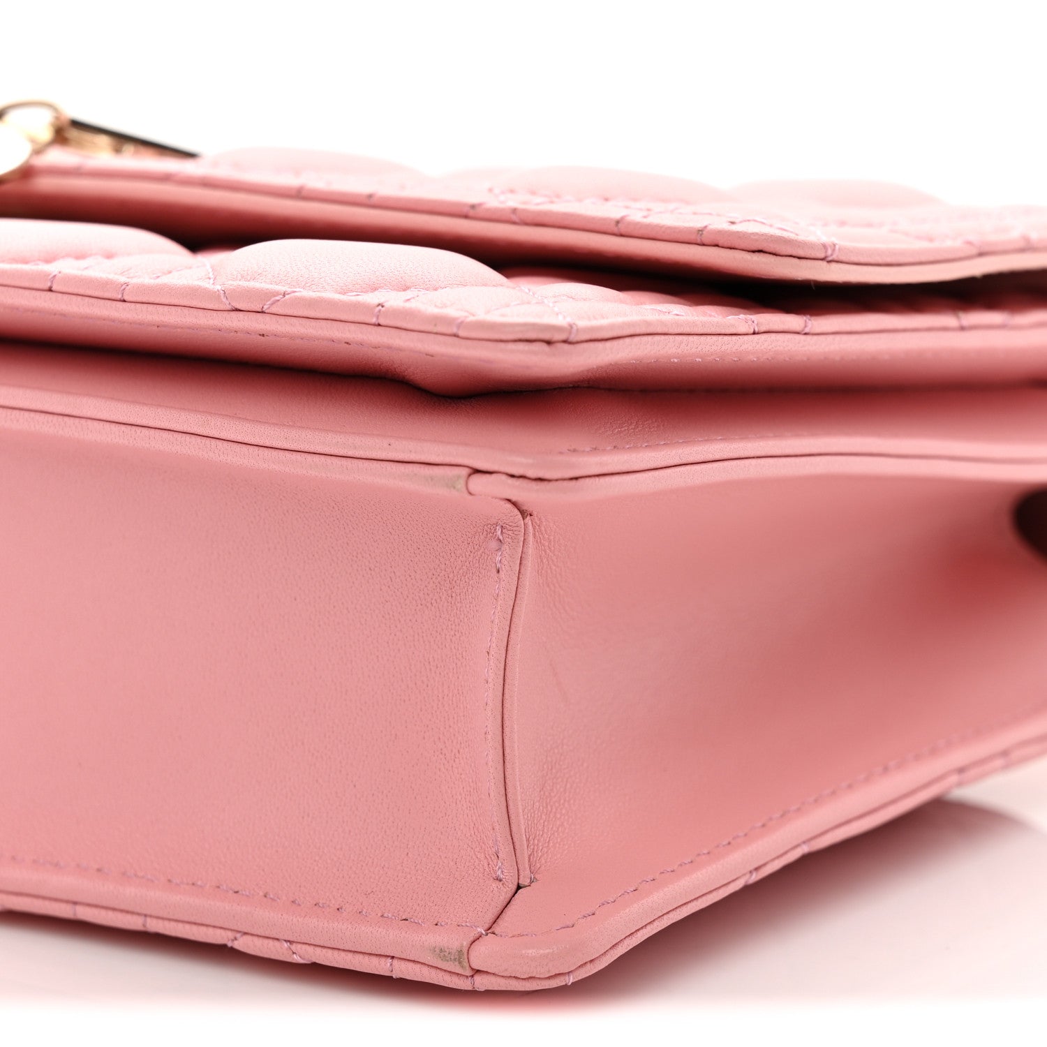 Lambskin Cannage Miss Dior Top Handle Bag Pink