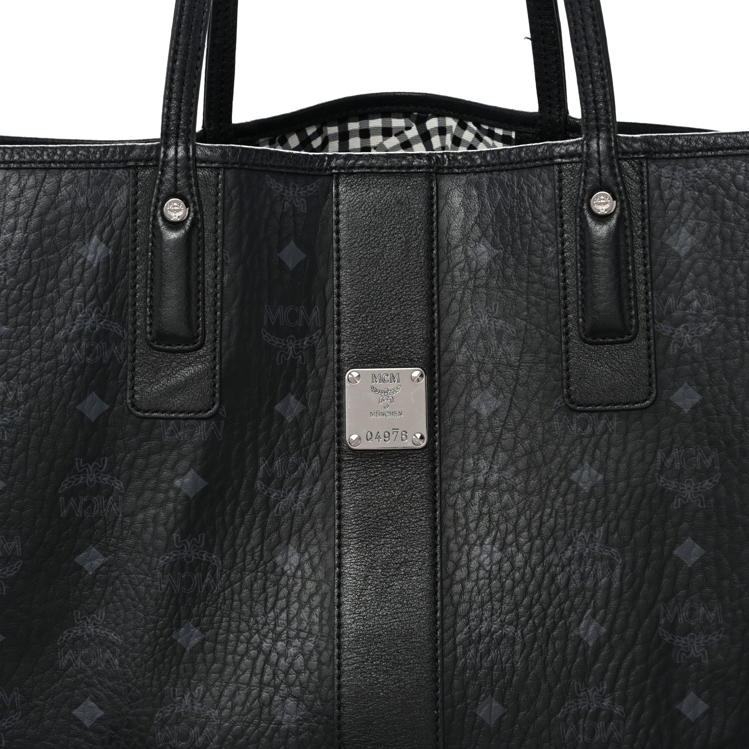 Visetos Large Liz Reversible Shopper Tote Black
