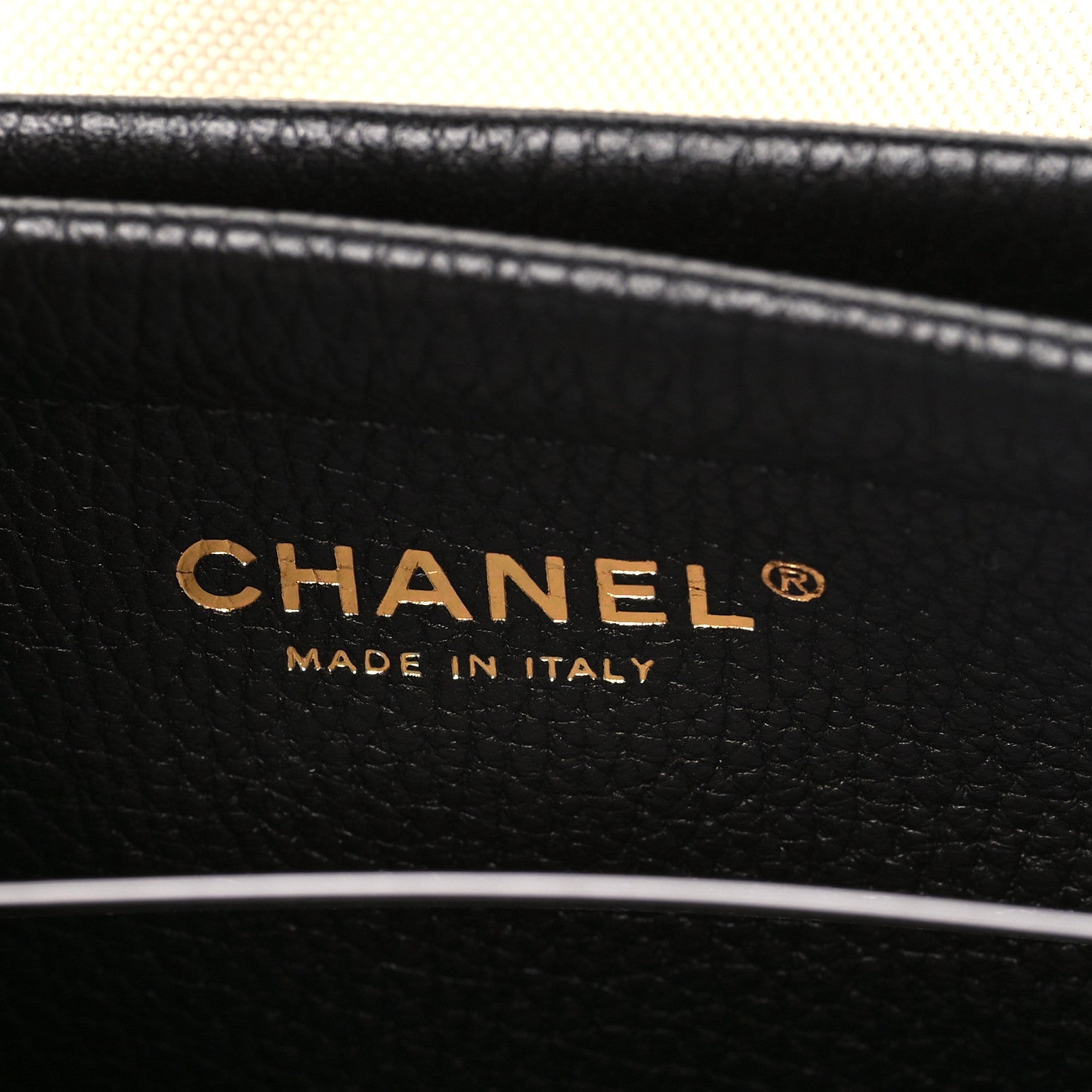 Grained Calfskin Stitched Urban Essentials Small Shopping Bag Black