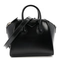 Shiny Lord Calfskin Mini Antigona Black