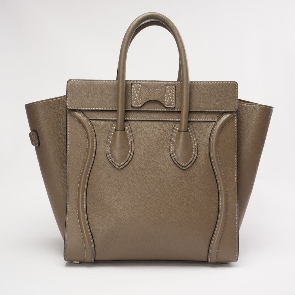 Celine Luggage Medium Tote Gray 2014