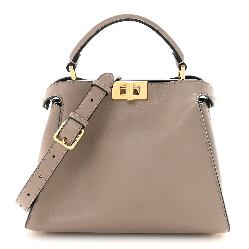 Vitello Tahiti Burro Medium Peekaboo Iconic Essentially Satchel Tortora Black
