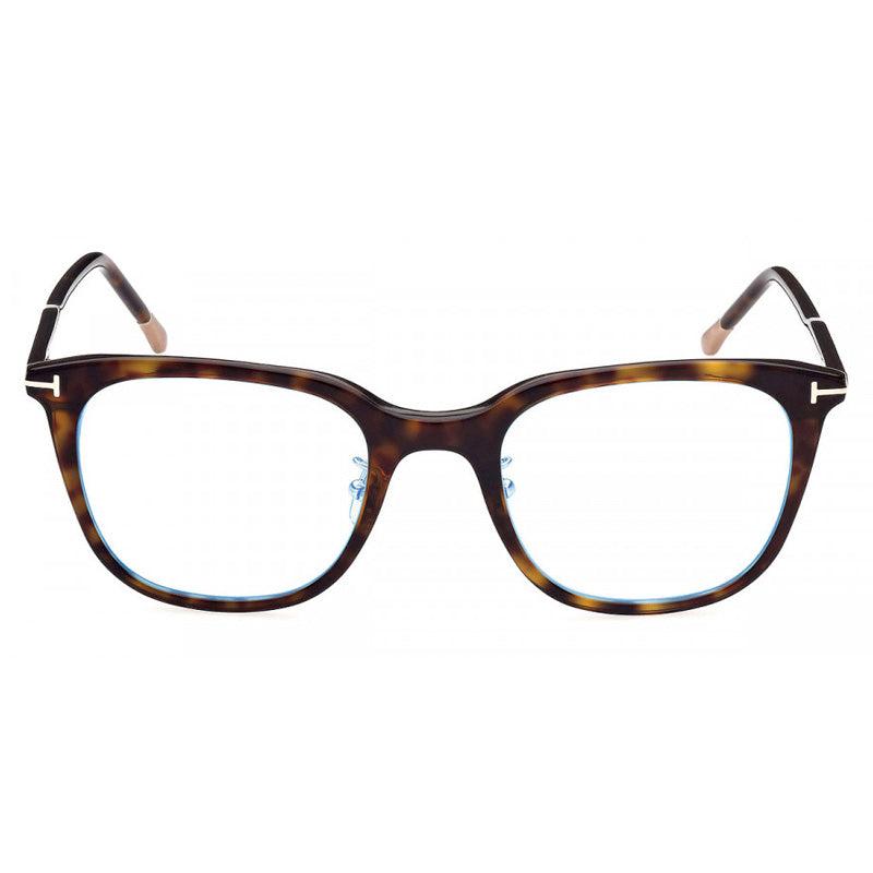 Tom Ford Eyeglasses Square Full Rim, Light Gray Frame and Clear Blue Light Block Lens FT5776-D-B020