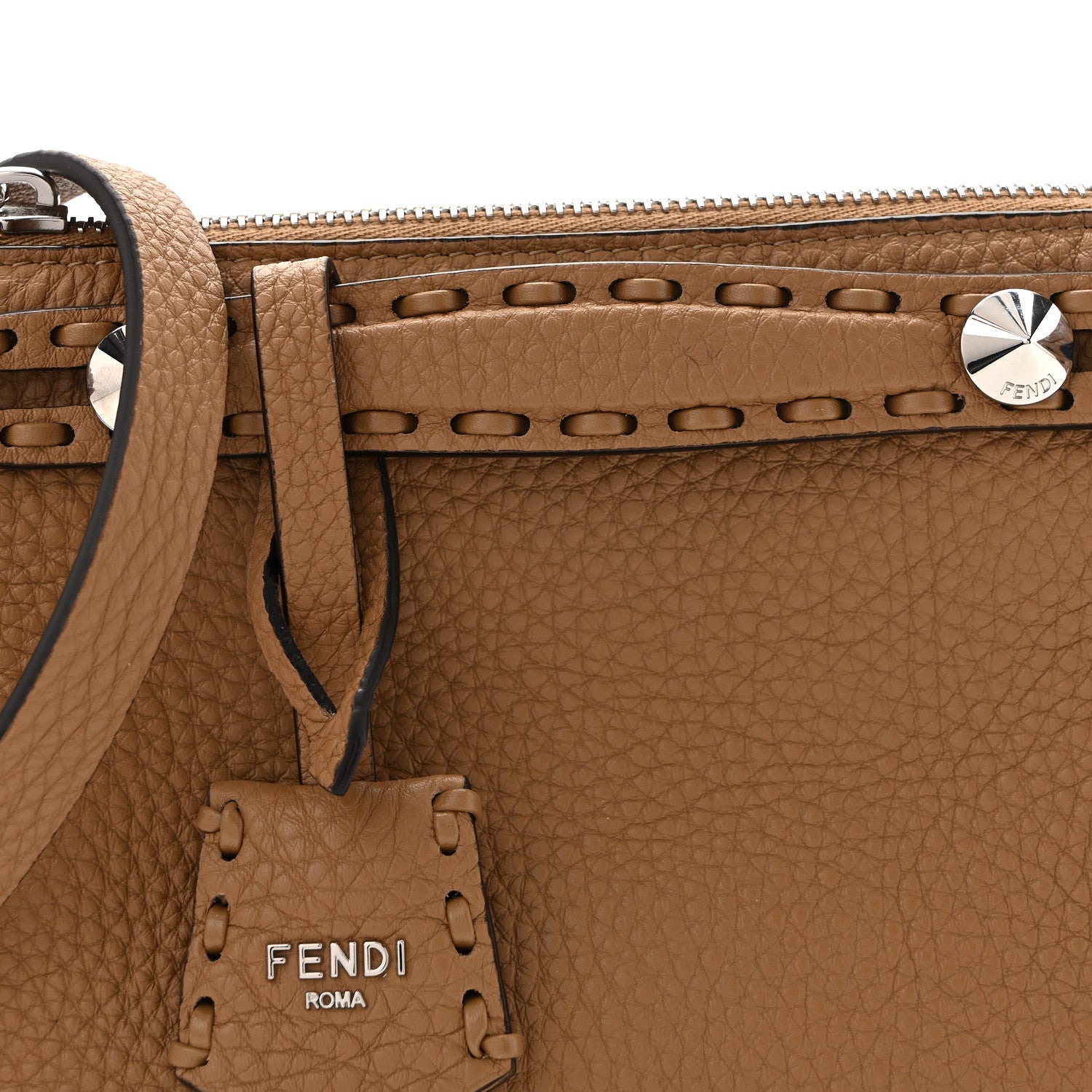 Cuoio Romano Selleria Sintetica Tape Stitch Mini By The Way Boston Bag Beige