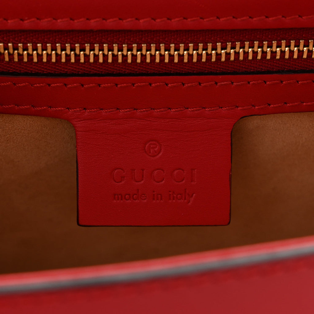 Calfskin Small Sylvie Shoulder Bag Hibiscus Red
