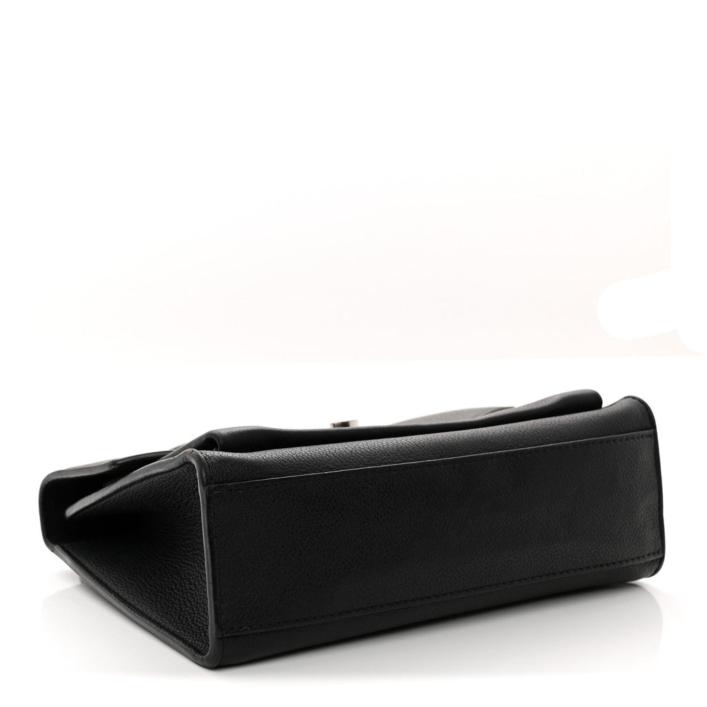 Soft Calfskin My Lockme Chain Bag BB Black