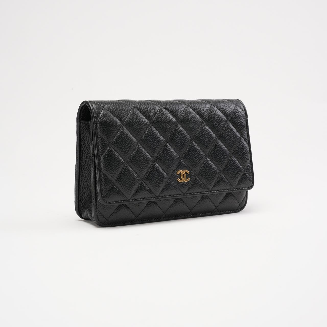 Chanel Wallet on Chain (WOC) Caviar Leather Black 2020