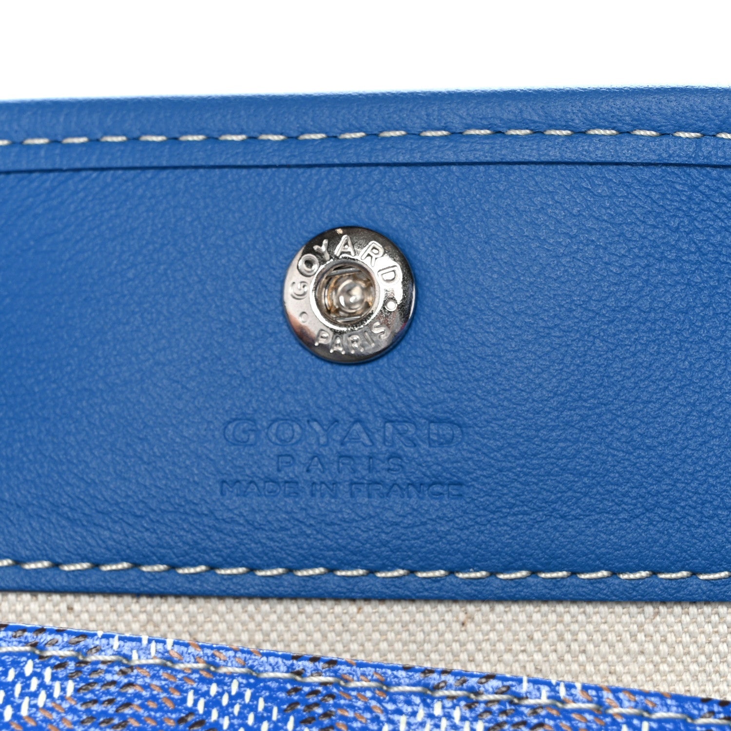 Goyardine Reversible Mini Anjou Sky Blue