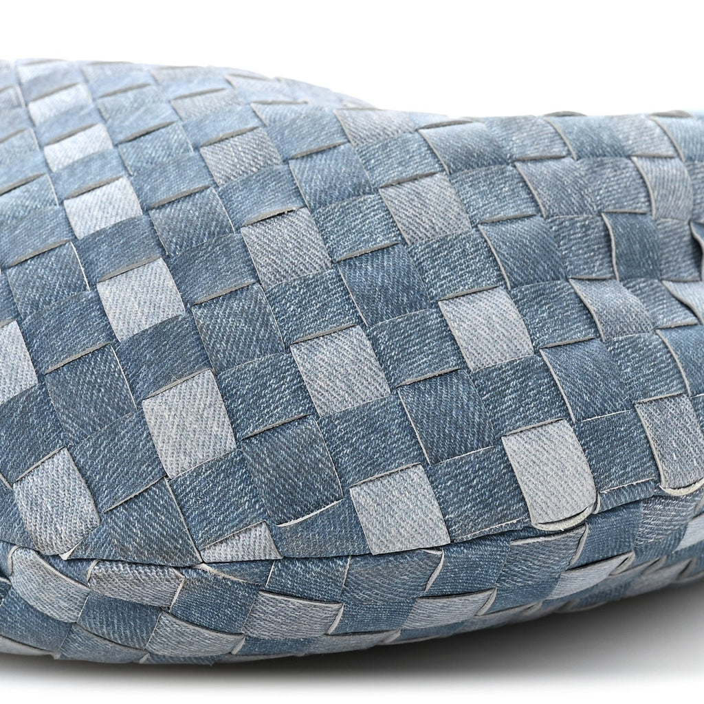 Nappa Denim Effect Intrecciato Teen Jodie Hobo Denim