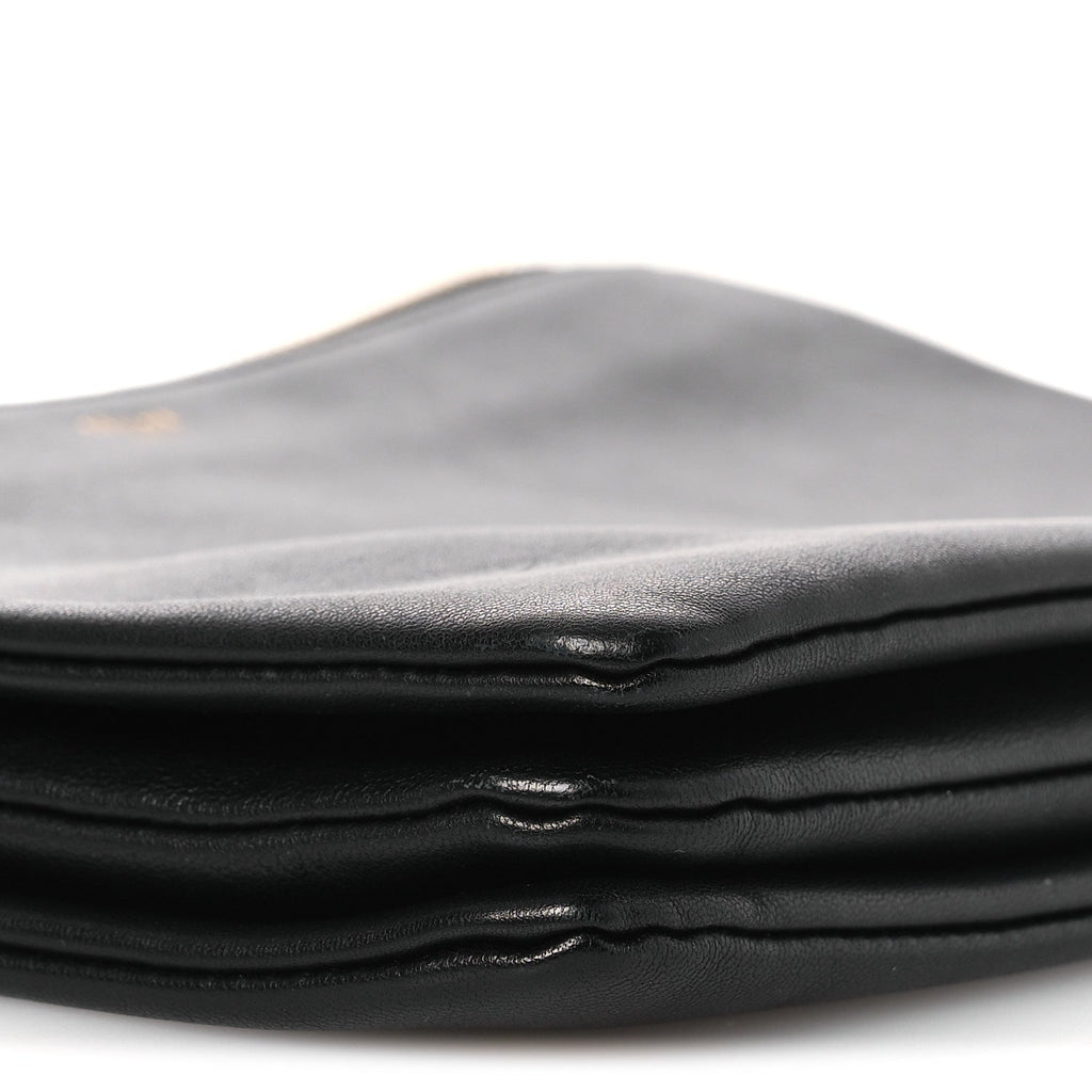 Lambskin Large Trio Crossbody Bag Black