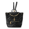 Lambskin Embossed Monogram Coussin PM Backpack Black