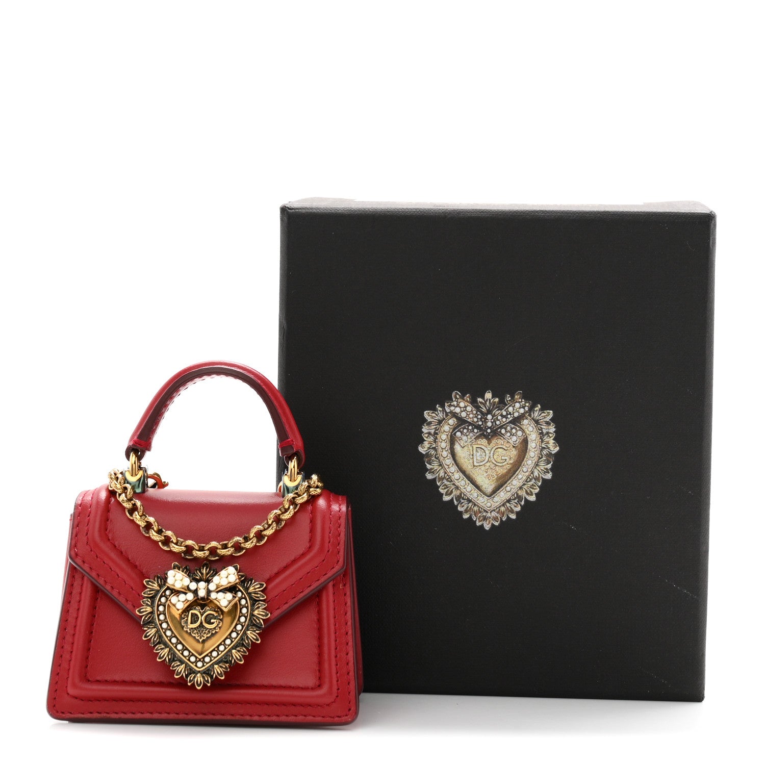 Nappa Micro Devotion Envelope Top Handle Bag Red