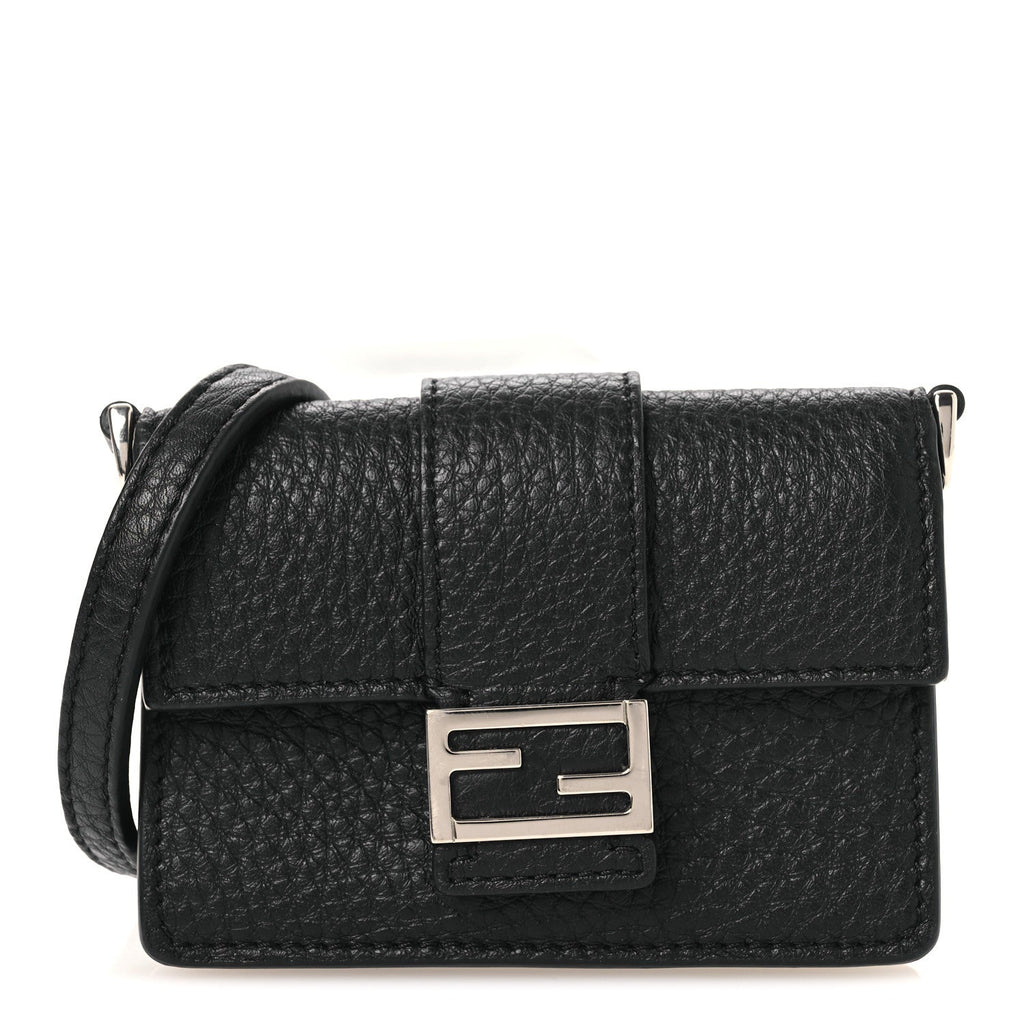 Cuoio Romano Micro Flat Baguette Black