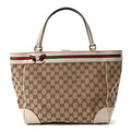 Monogram Web Medium Mayfair Tote Off White