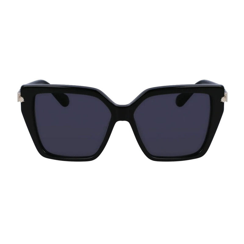 Salvatore Ferragamo Sunglasses Cat Eye Full Rim, Black Frame and Grey Lens SF1106S001