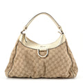 Monogram Large D Gold Hobo Gold