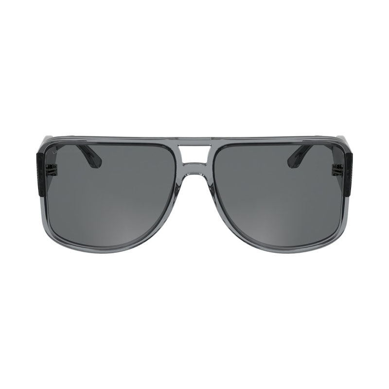 Lacoste Sunglasses Square Full Rim, Light Grey Frame and Grey Lens L6056S035