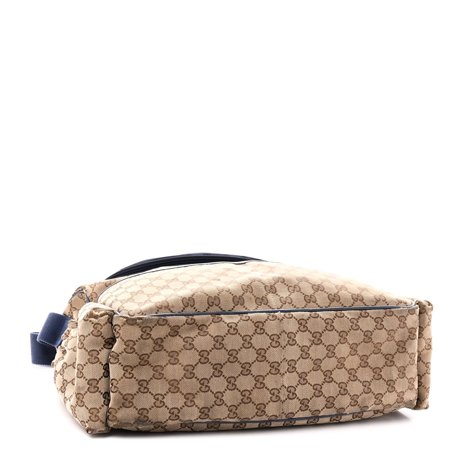 Monogram Natural Pigskin Large Diaper Bag Beige Ebony Cocoa Dark Chocolate