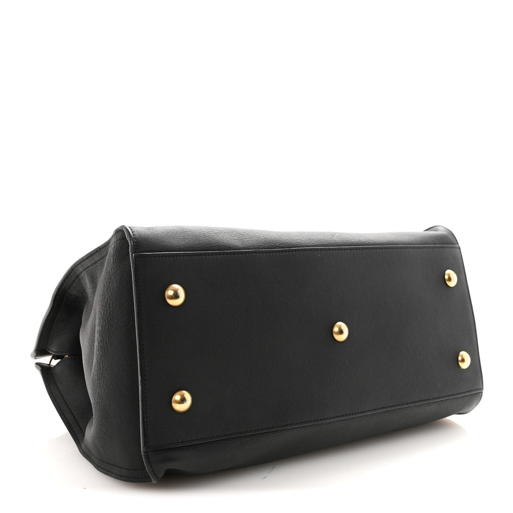 Calfskin Small Classic Y Cabas Black