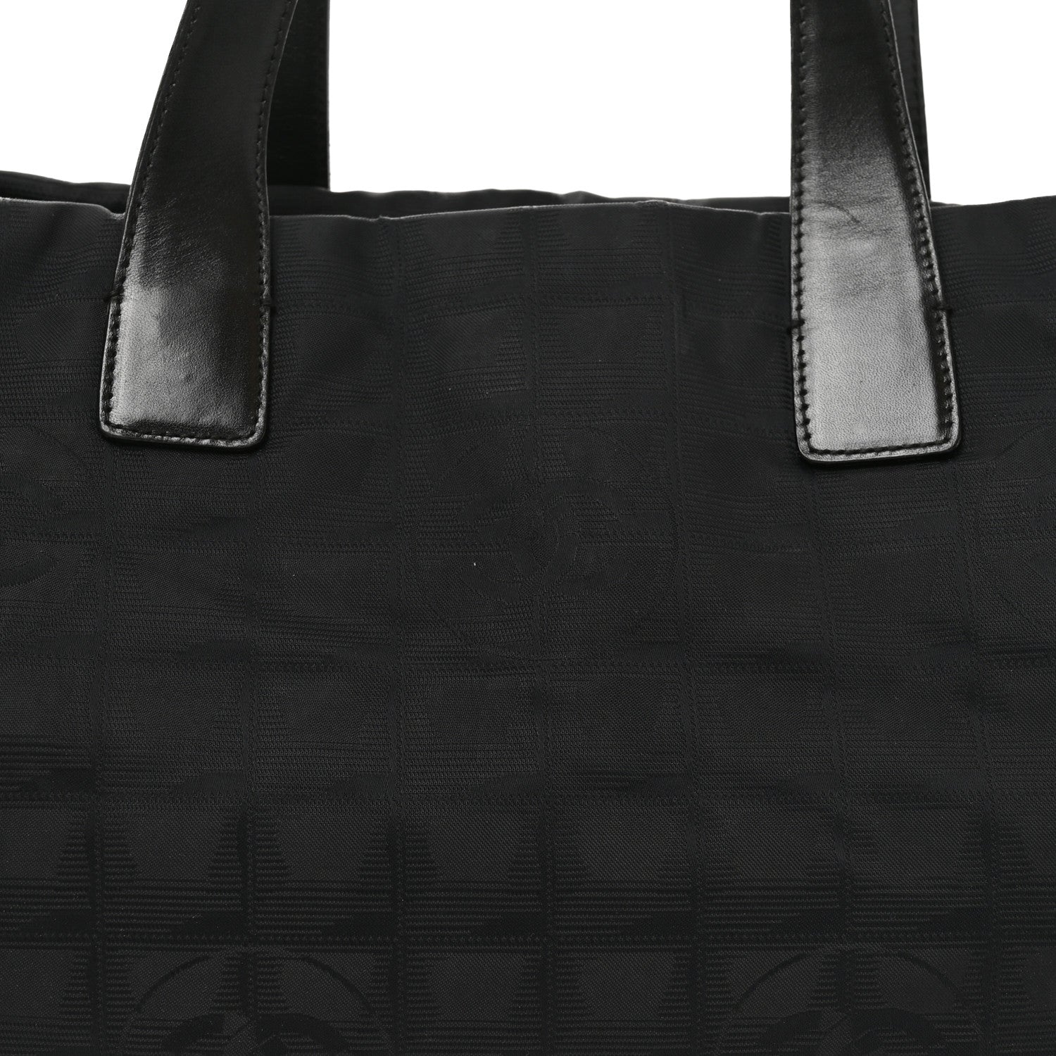 Nylon Medium Travel Tote Black