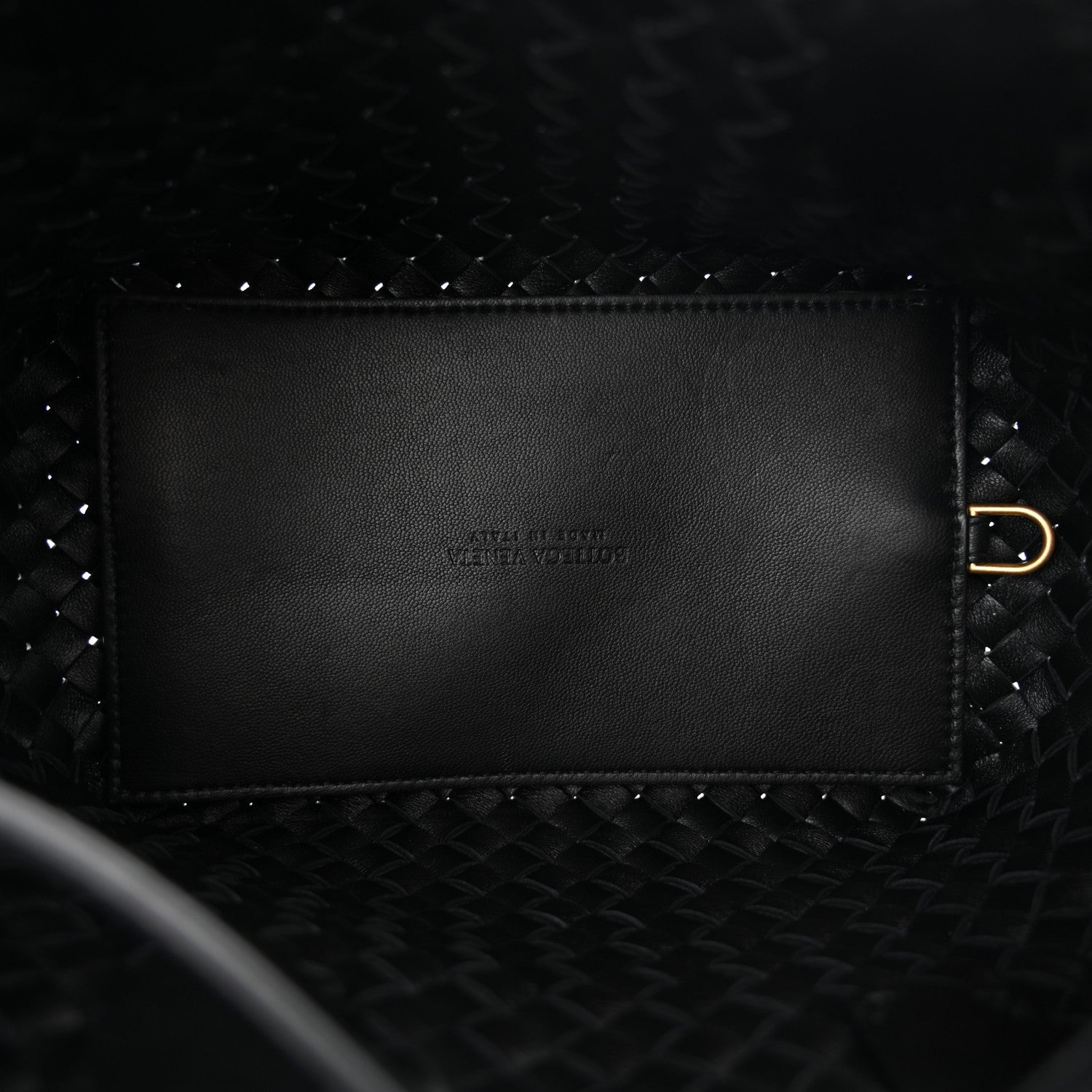 Nappa Intrecciato Mini Cabat Black