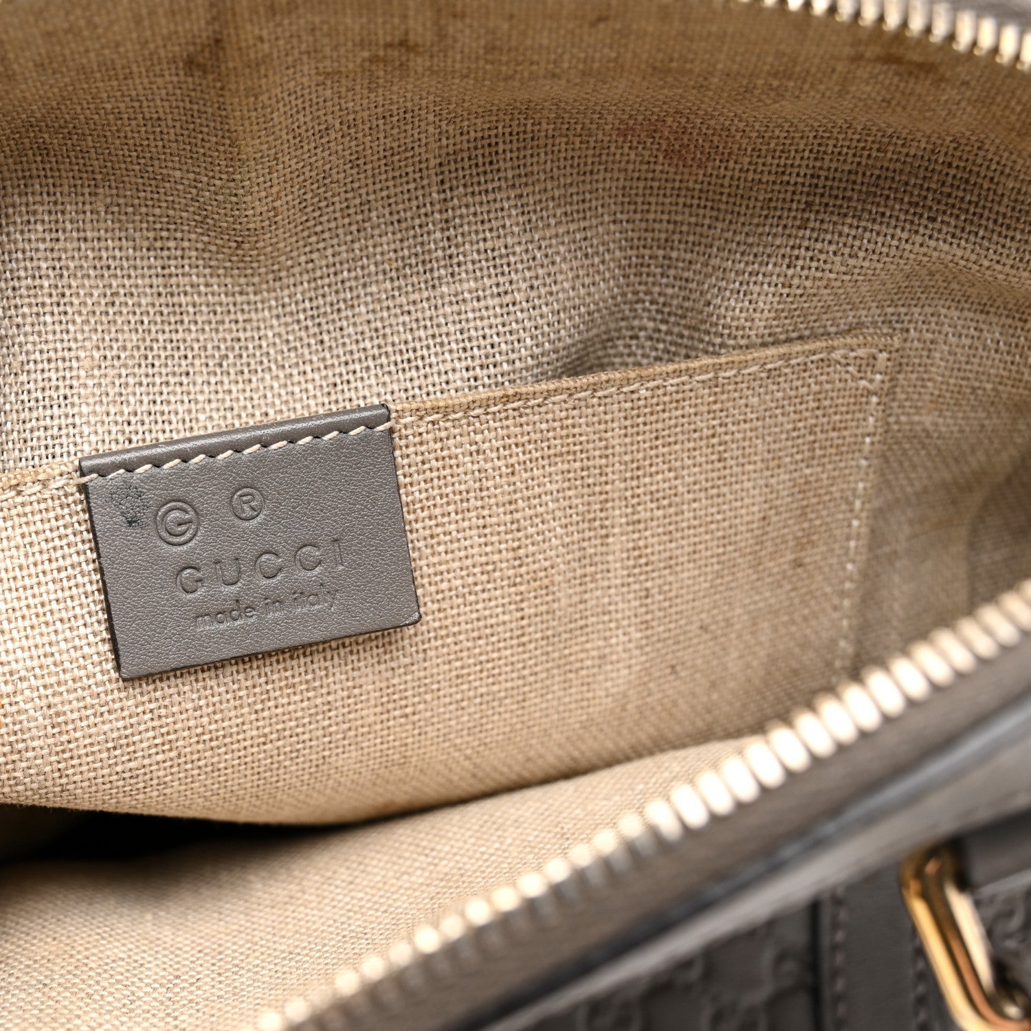 Microguccissima Mini Dome Bag Loess