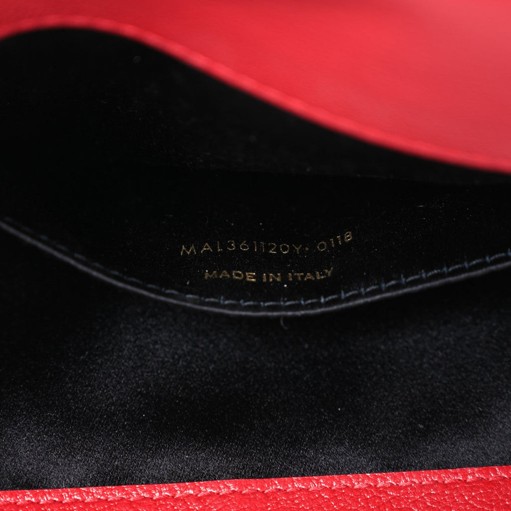 Calfskin Monogram Large Belle De Jour Clutch Red