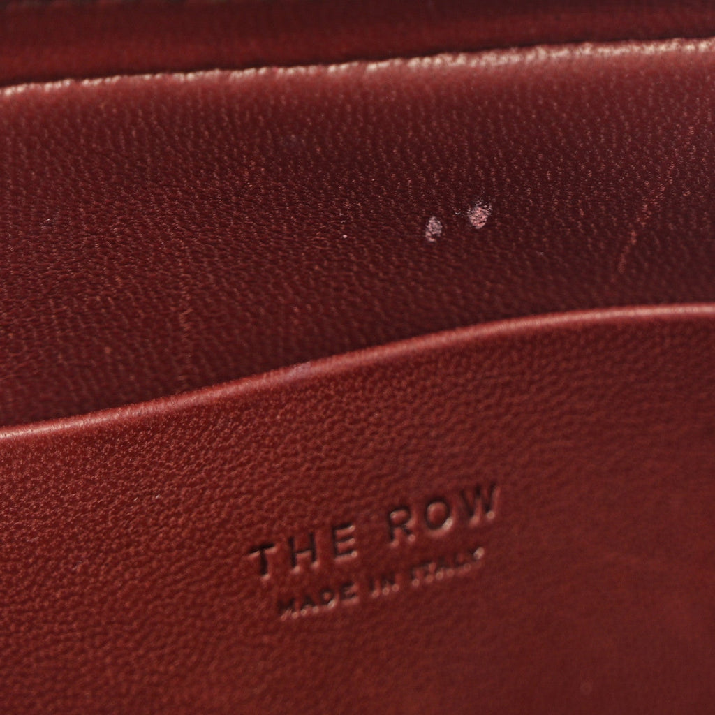 Saddle Calfskin Dalia Baguette Shoulder Bag Burgundy