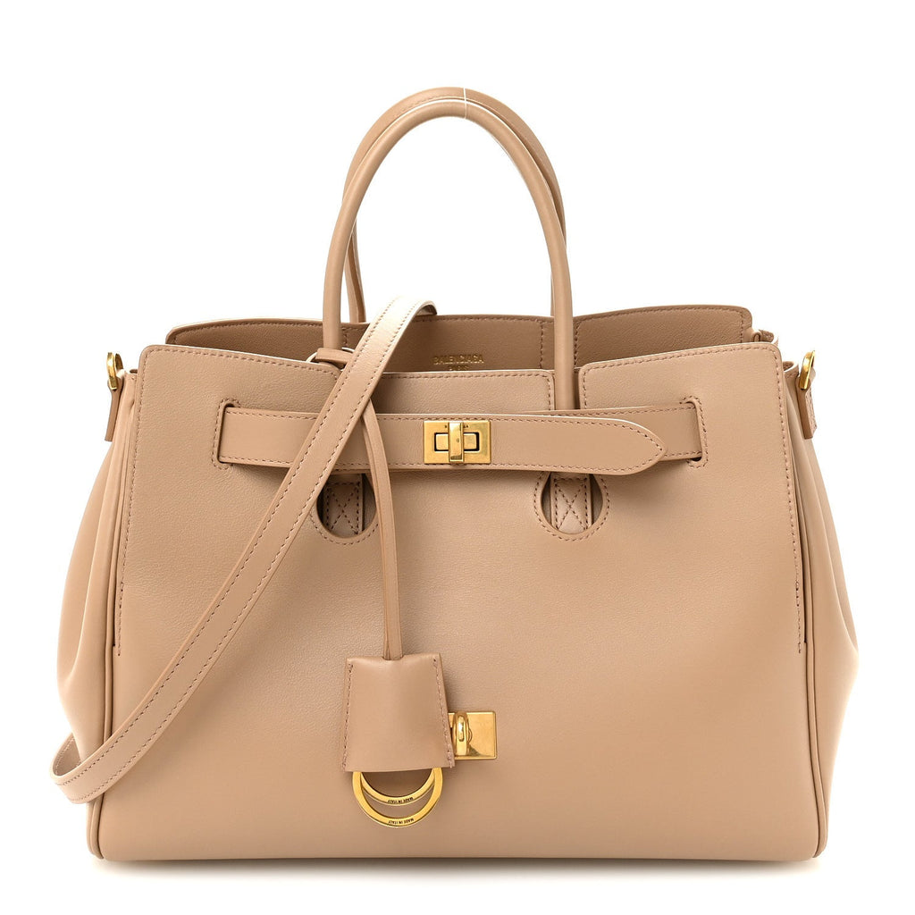 Smooth Calfskin Small Bel Air Carry All Bag Latte