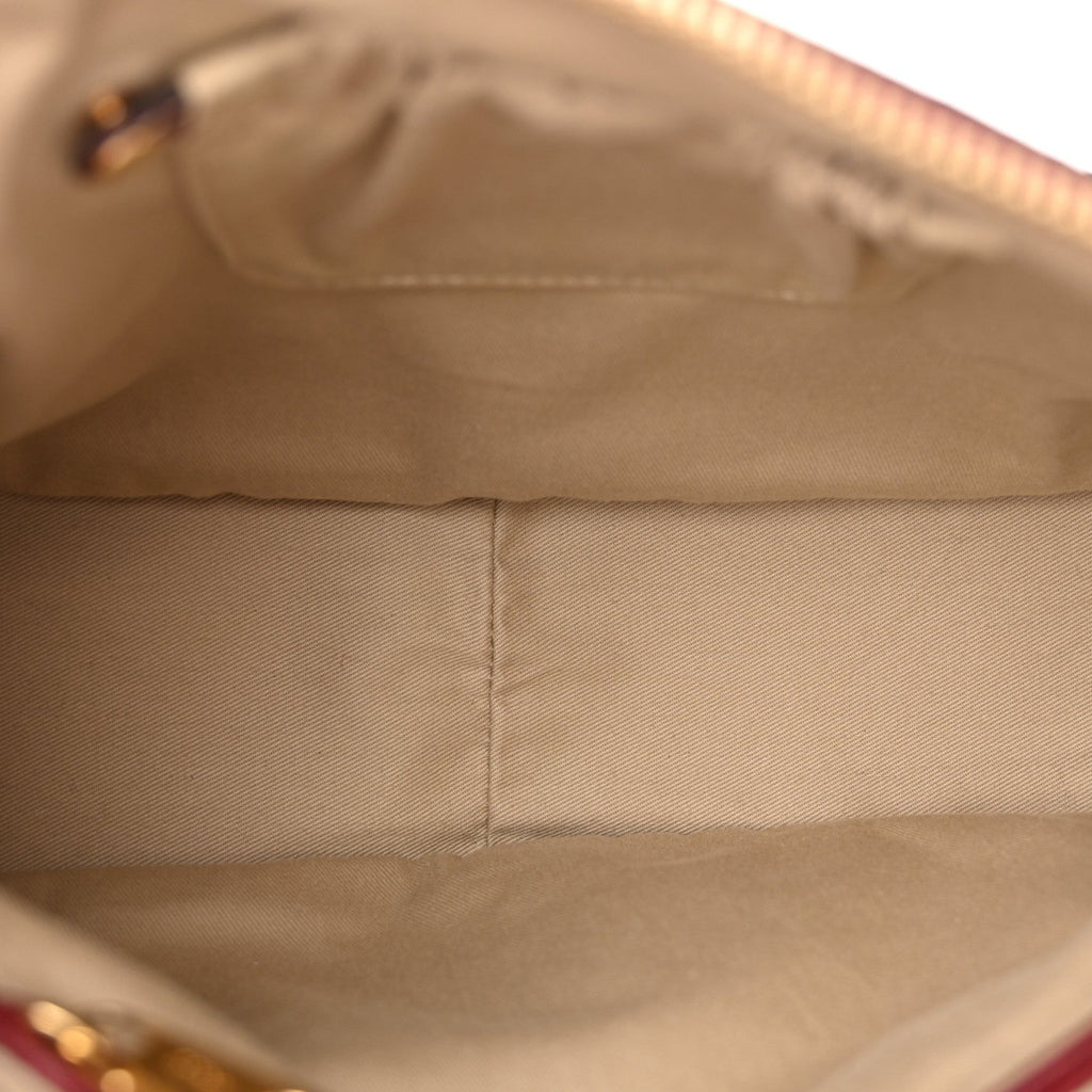Calfskin Medium Marcie Satchel Stormy Red