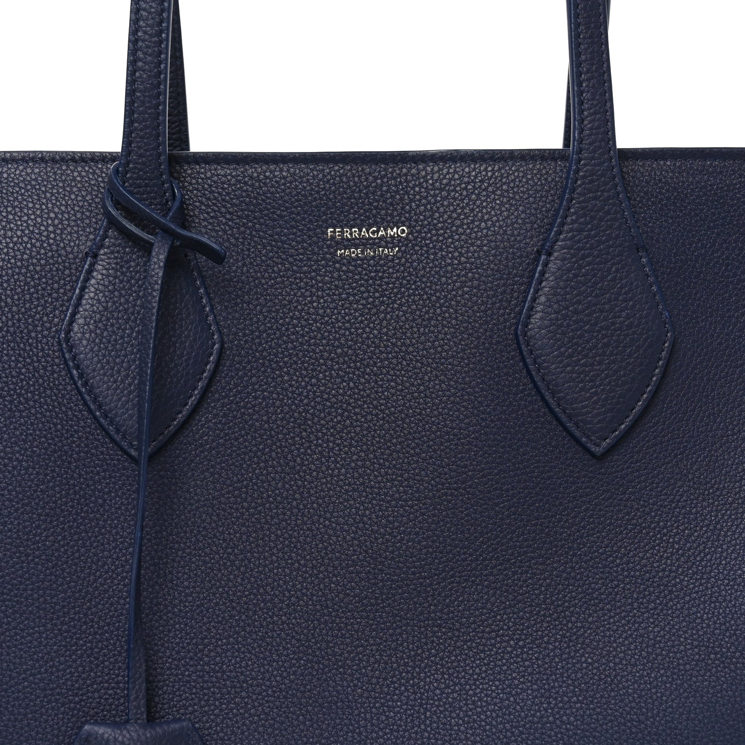 Calfskin Medium Star Tote New Navy