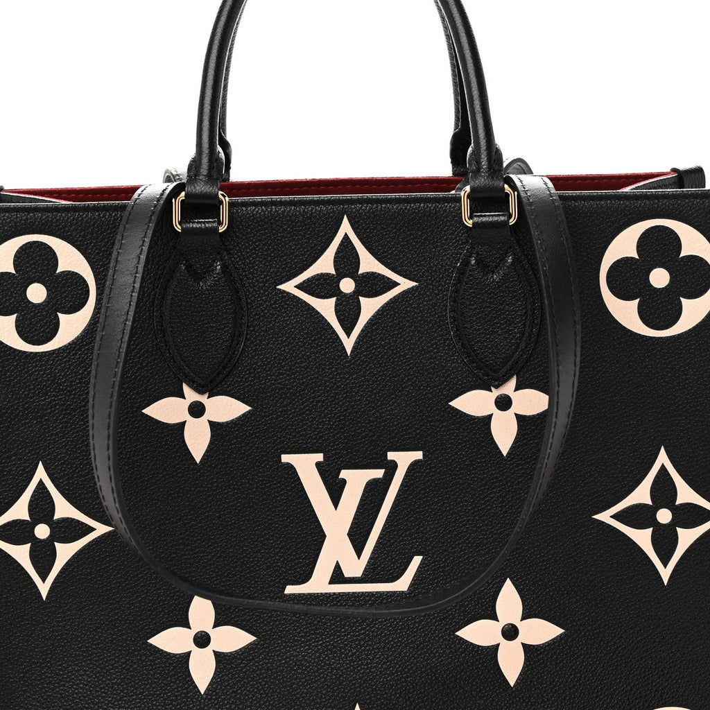 Empreinte Monogram Giant Onthego MM Black Beige