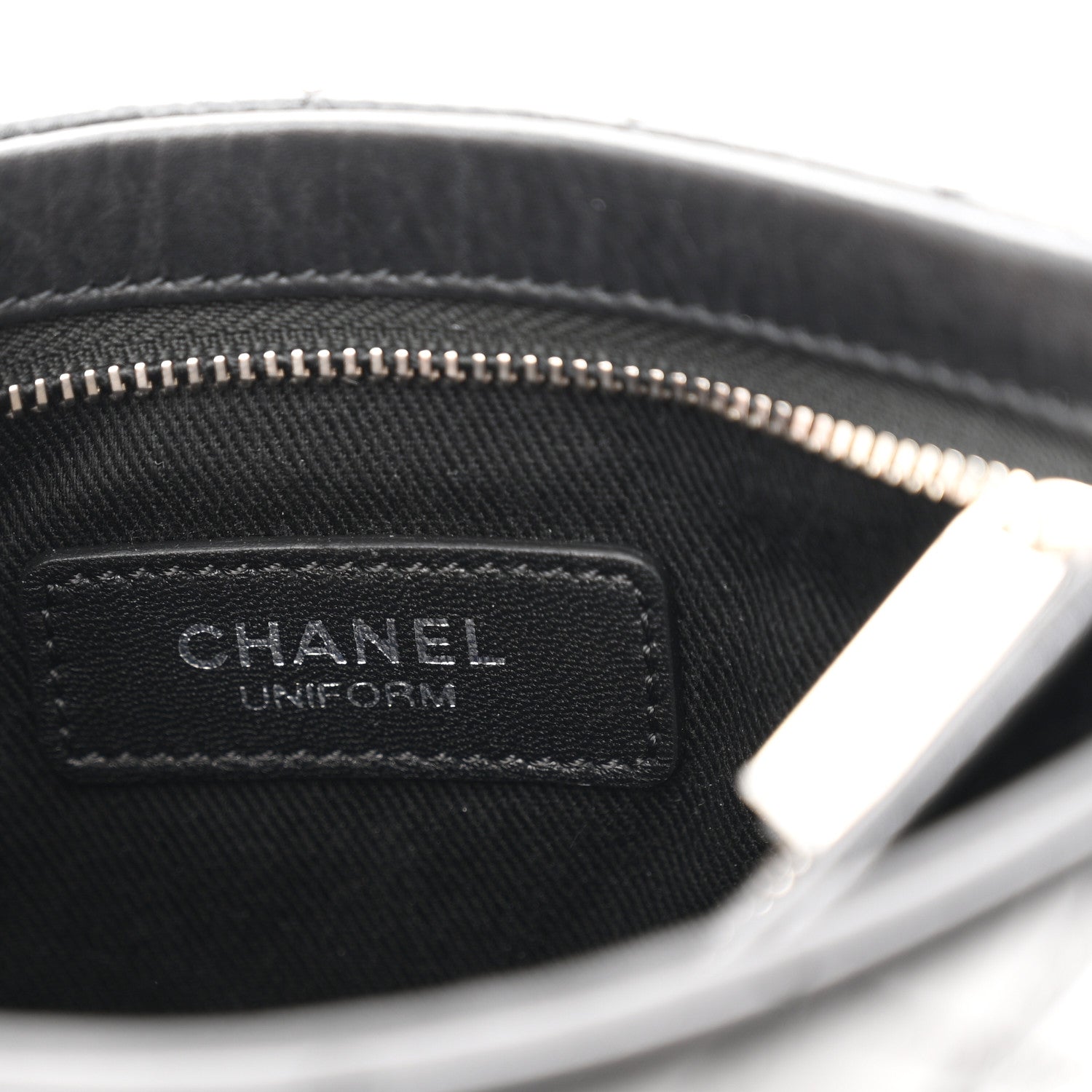 Aged Calfskin Quilted Crossbody Bag Black