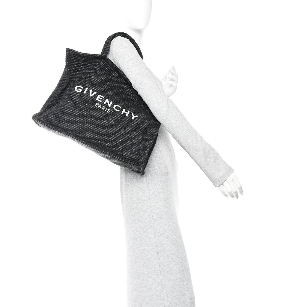 Raffia Medium G Tote Black