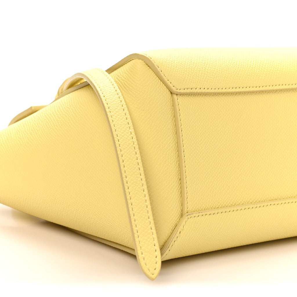 Grained Calfskin Nano Belt Bag Citrus